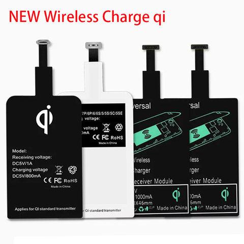 New Wireless Charging Receiver Universal USB Type-CAndroid Micro  Qi Wireless Charger Charge Pad Module for Mobile Phone ► Photo 1/6