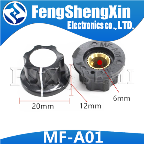 10pcs MF-A01potentiometer knob WH118/WX050 bakelite knob / copper core inner hole 6mm ► Photo 1/6