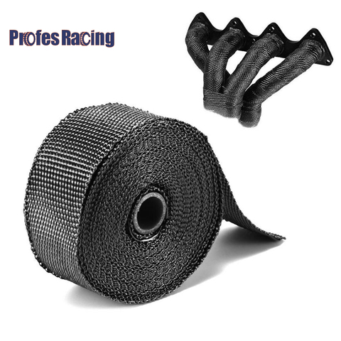 5cm*5M/10M/15M Motorcycle Exhaust Thermal Tape Header Heat Wrap Manifold Insulation Roll Resistant with Stainless Ties ► Photo 1/6