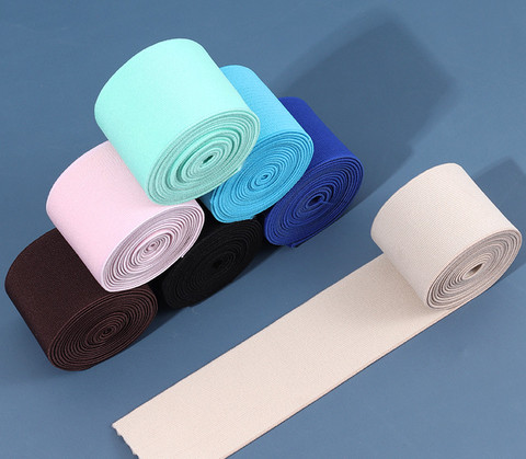 19color 4CM Plus soft high elastic skin-friendly belt decoration elastic band color nylon rubber band clothing accessories ► Photo 1/3