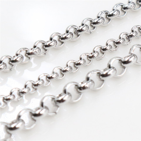 5 Meters/Lot Never Fade Stainless Steel BL O Style Necklace Chains For DIY Jewelry Findings Making Materials Handmade Supplies ► Photo 1/4