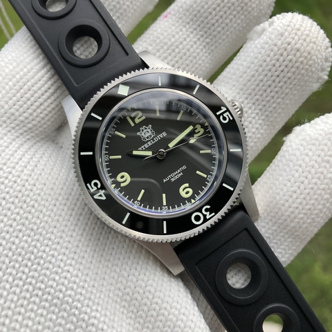 Steeldive Japanese NH35 automatic diver watch 300m  water resistant ceramic bezel sapphire glass men's watch ► Photo 1/6