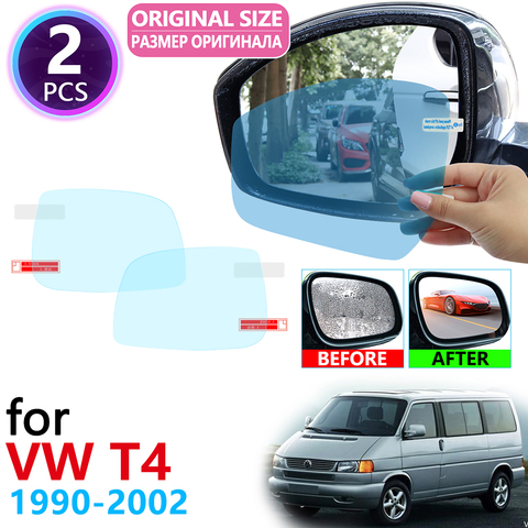 for VW T4 Volkswagen Transporter Multivan 1990~2002 Full Cover Rearview Mirror Anti-Fog Rainproof Anti Fog Film Accessories ► Photo 1/6