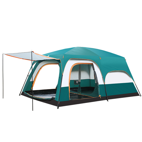 430*305*200cm Outdoor Camping Double Layer Waterproof 6-10 Person Tent Two Living Room And One Hall Tent For Family Party ► Photo 1/4