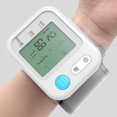 BOXYM Medical Wrist Blood Pressure Monitor Digital LCD Automatic sphygmomanometer тонометр на запястье tensiometro For Adults ► Photo 1/6