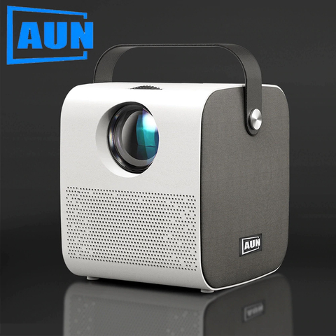 AUN 2022 Newest HD Mini Projector | AKEY7 Young 2800 lumen HIFI Bluetooth Speaker Home Cinema For 1080P 3D Beamer Game Proyector ► Photo 1/6