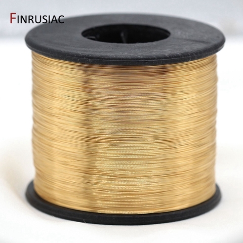 5 Meters Real Gold Plated Copper Wire DIY jewelry accessories 0.3/0.4/0.5/0.6mm Metal Wire For Jewellery Making ► Photo 1/6