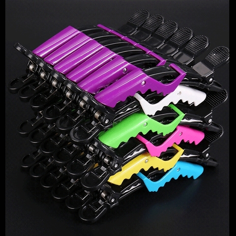 Professional Fashion 6Pcs/Set Hairstyling Clipper Tool Alligator Hair Clip Hairdressing Hairpin Ladies Plastic ► Photo 1/6