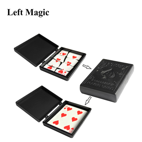 Surprise Restore Box Magic Tricks Black Plastic Box Broken Paper Card Case Close-Up Magic Tricks Props Toys For Children Adult ► Photo 1/6