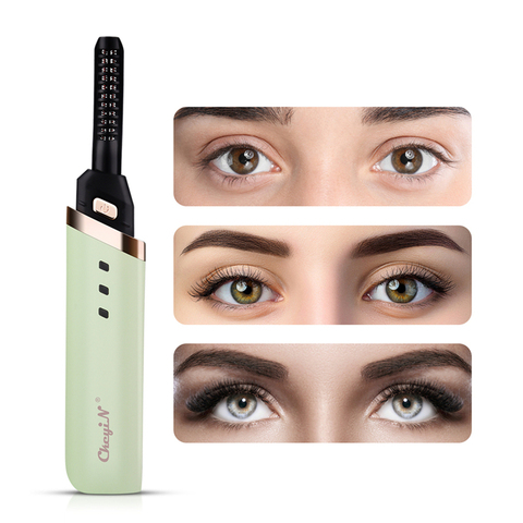 CkeyiN Electric Heated Eyelash Curler USB Charge Makeup Curling Kit Long Lasting Natural Ironing Eye Lash Curler Beauty Tools ► Photo 1/6