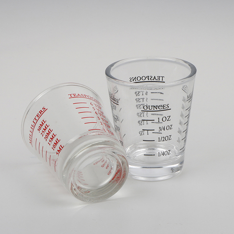 1Pc 30 ML Glass Measuring Cup With Scale Shot Glass Liquid Glass Ounce Cup ► Photo 1/6