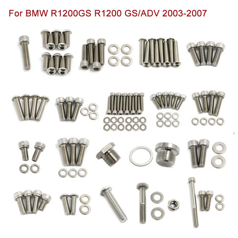 R 1200 GS Stainless Steel Fastener Screws Nuts For BMW R1200GS R1200 ADV GS Adventure 2003 - 2007 Motorcycle Fairing Body Bolts ► Photo 1/6