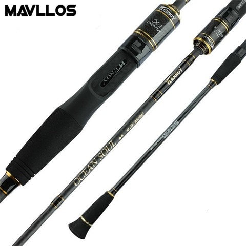 Mavllos 1.95M Slow Jigging Rod FUJI Ring&Seat Lure Weight 80-300g/ 30-200g Saltwater Carbon Spinning Fishing Rod Winter Fishing ► Photo 1/6