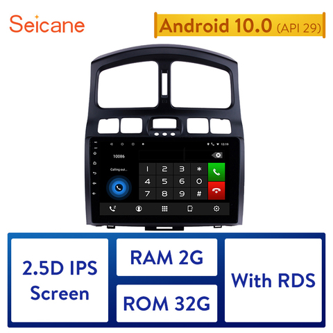 Seicane Car GPS Multimedia Player Radio For 2005 2006-2015 Hyundai Classic Santa Fe 9 Inch  Android 10.0 2Din 2GB RAM Head Unit ► Photo 1/6