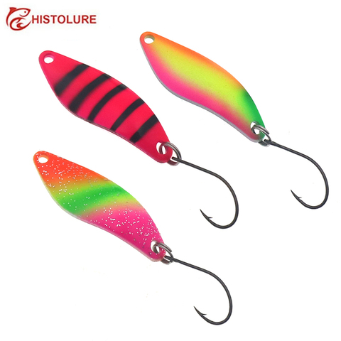 HISTOLURE 41mm 5g Fishing Spoon Lure Single Hook Artificial Metal Hard Bait  Trout S-shaped Spinner Sequins Fishing Tackle - Price history & Review, AliExpress Seller - HISTOLURE Official Store