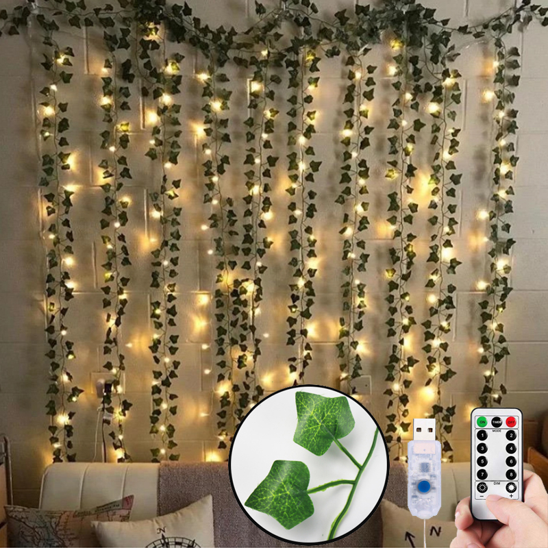 History Review On 12pcs Artificial Plants Led Leaf Garland Silk Rattan Vine Hanging For Home Living Room Decor Fake Ivy Decoration Aliexpress Er Glitter Cardstock Crafts - Artificial Plants For Home Decor