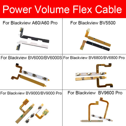 Power&Volume Flex Cable for Blackview BV6000 A60/A60 BV9600 BV9000 BV5500 BV6800 S Pro Power On Off Button+Volume Key Flex Cable ► Photo 1/6