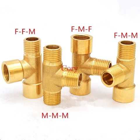 1PC Brass Pipe fitting Male-Female Thread conversion connect 1/8