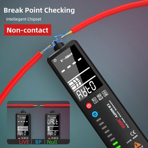 BSIDE 2.4’‘ LCD Voltage Detector Non-contact Circuit Volt Tester Pen Voltmeter NCV Socket Live Wire Check Hz Ohm Continuity ► Photo 1/6