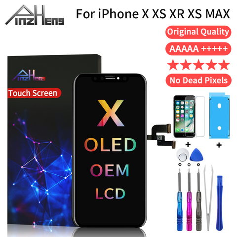 AAAAA Screen LCD For iPhone X XS XR XS MAX OLED OEM Display With 3D Touch Replacement For 11 TFT Assembly LCD Original Quality ► Photo 1/6
