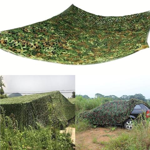 3x4m 4x5m 3x3m Camping Hunting Military Camouflage Nets Woodland Camo netting Camping Sun Shelter Garden Car Cover Tent Shade ► Photo 1/6