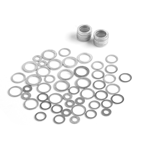 20/100pcs Aluminum Washers Gasket set 10x14x1mm Flat Metal Washer Aluminum Flat Gasket Sealing Rings M6 M8 M10 M12 M14 ► Photo 1/6