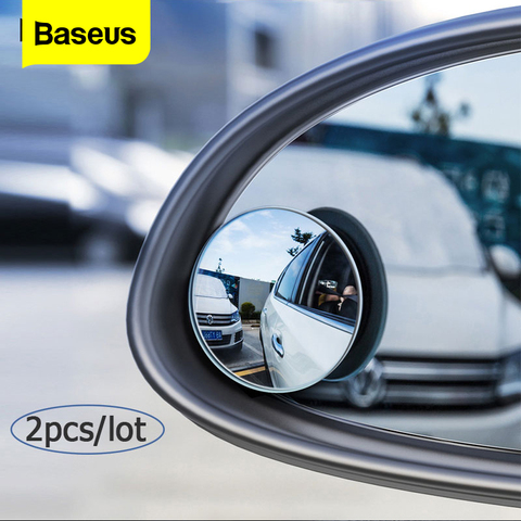Baseus 360 Degree Universal Blind Spot Mirror For Car HOT Sale Frameless  Wide Angle Telescopic Inspection Parking Mirror ► Photo 1/6