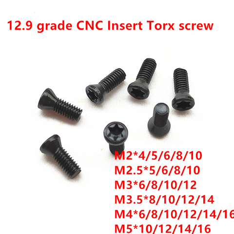 20Pcs M2 M2.2 M2.5 M3 M3.5 M4 M5 M6*L grade 12.9 Insert Torx Screw Replaces Carbide Inserts CNC Accessories Lathe Tool ► Photo 1/2