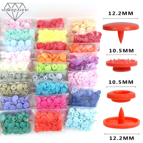 KAM Round Snaps Buttons For Bib 20 Sets T5 Plastic Cover Press Button Fastener Snap For Clothes Accessories DIY Crafts 35Colors ► Photo 1/6