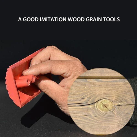 1 Set Wood Grain DIY Tool, Imitation Wood Grain Pattern Wall Texture  Roller, Embossing Art Rubber Wood Grain Painting Tools, Home Decoration