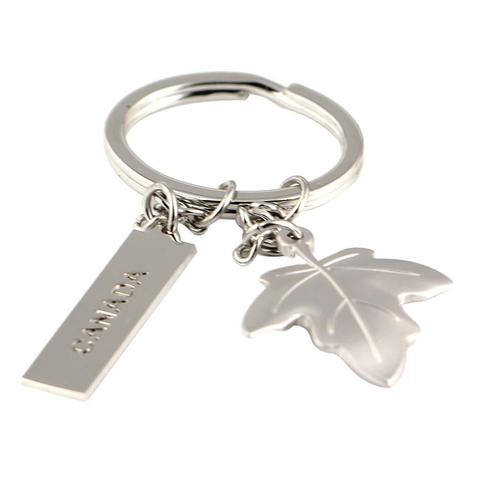 Creative Unisex CANADA Letter Carved Maple Leaf Pendant Keychain Key Ring Holder ► Photo 1/6