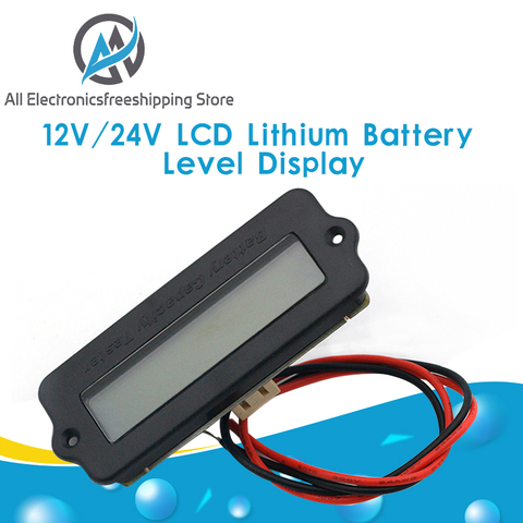 12V LY6W Lead Acid Battery Capacity Indicator Blue Green LCD Digit Display Meter Lithium Battery Power Level Detector Tester ► Photo 1/6