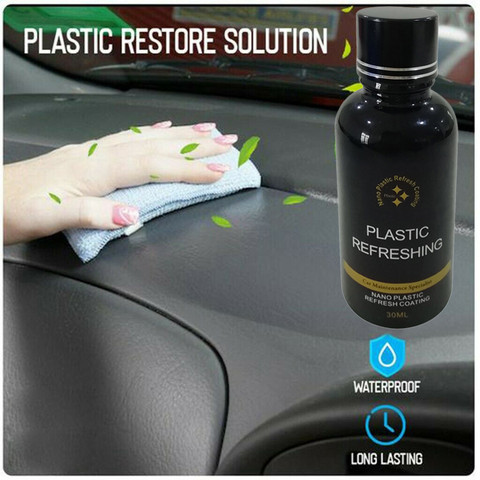 30ML Set Car Plastic Parts Retreading Agent Nano Plastic Refreshing Coating  Car Plastic Parts Retreading Agent Car Shampoo - AliExpress