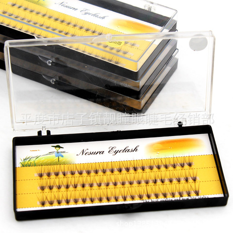 Fashion 60pcs pure handmade fiber false eyelashes 0.07C volume Personal Group Eyelash Grafting Fake eyelashes Free Shipping ► Photo 1/5