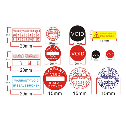 Factory direct wholesale Warranty sealing label Security Protection sticker void If seal broken Damaged Shredded paper 2022-2023 ► Photo 1/6