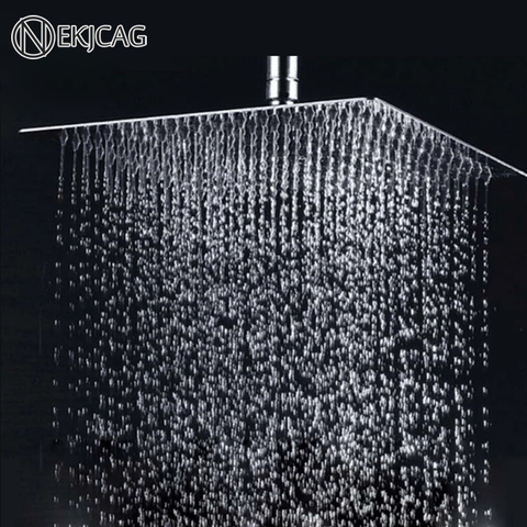 Multiple Sizes Options Retail Polished Chrome Finish Bathroom Square Rain Shower Head Ceiling  Wall Top Sprayer ► Photo 1/6