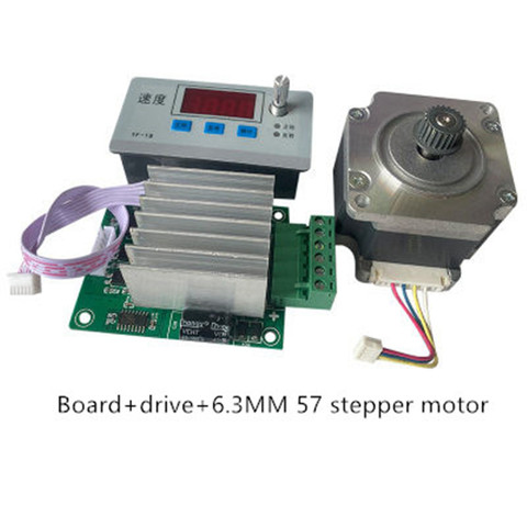 Stepper Motor Driver Control Board and 8mm 6.3mm 57 Stepper motor Reversal/Pulse/Speed Regulation/Module/Speed Display ► Photo 1/2