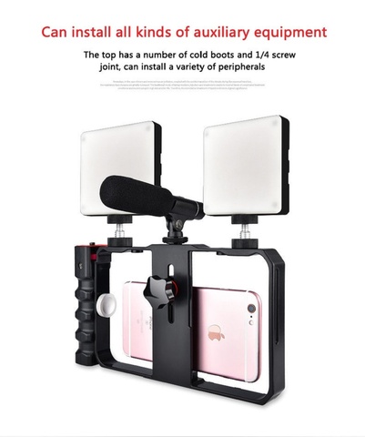 Mcoplus camera stabilizer phone for Phone Stabilizer mobile phone iphone x XR 8 7 gopro 7 6 5 action camera smartphone ► Photo 1/6