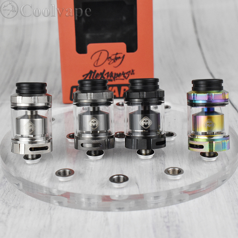 Vape DESTINY RTA 24mm tank Atomizer 316 stainless steel Single Coil Rebuildable airflow control adjustable rta tank vs Zeus X ► Photo 1/6