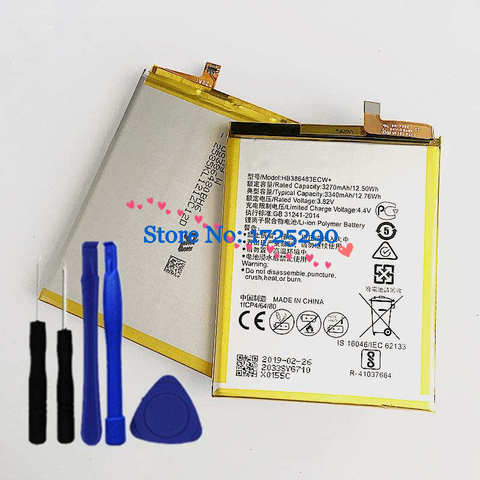 New Real 3340mAh HB386483ECW Battery For Huawei Honor 6X / GR5 2017 BLL-L23 L21 L22 / Mate 9 lite BLN-L24 L22 L21 ► Photo 1/1