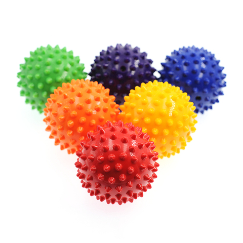 Durable PVC Spiky Massage Ball Trigger Point Sport Fitness Hand Foot Pain Relief Plantar Fasciitis Reliever 7cm Exercise Balls ► Photo 1/6