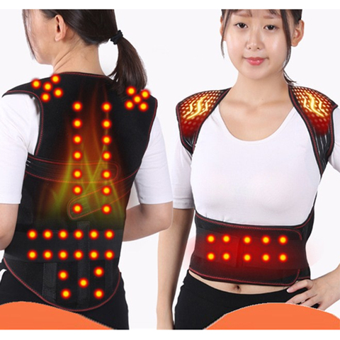 Tourmaline Self-heating Magnetic Therapy Waist Back Shoulder Posture Corrector Spine Lumbar Brace Back Support Belt Pain Relief ► Photo 1/6