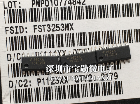 Xinyuan 10PCS/lot FST3253MX MUX/DEMUX DUAL 4:1 TTL 16SOIC 3253 FST3253 FST3253M ► Photo 1/1