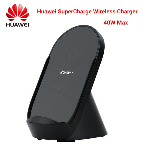 Original Huawei SuperCharge Wireless Charger Stand 40W Max Vertical Desktop CP62 For P40 Pro Mate 30 Pro Wireless Charger ► Photo 1/6