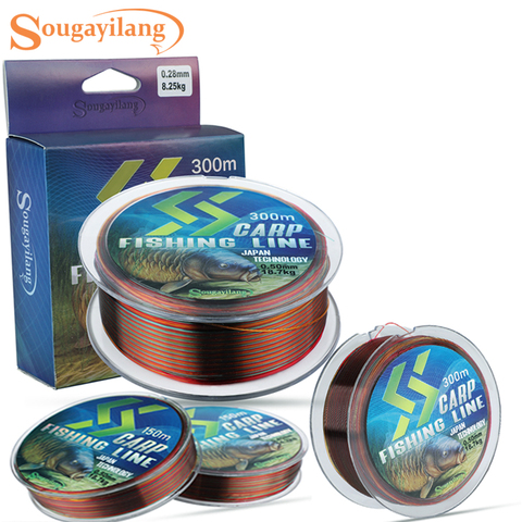 Sougayilang 150M 300M Nylon Fishing Line 0.2-0.5mm Line Diameter Strong Freshwater Carp Fishing Wires Stream/Boat Fishing Tackle ► Photo 1/6