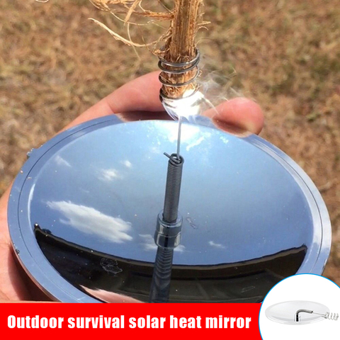 Concave Mirror Outdoor Survival Fire Solar Spark Lighter Emergency Fire Tool Camping Hiking Supplies EDF88 ► Photo 1/6