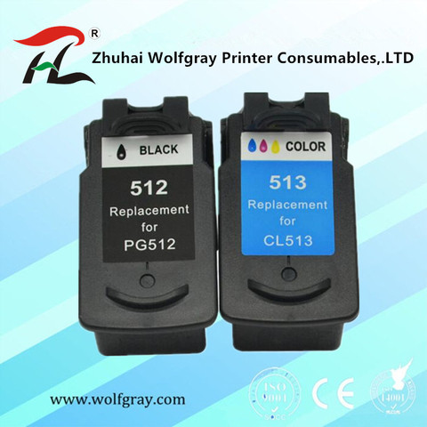 PG512 CL513 Catridge Compatible for Canon pg 512 cl 513 ink cartridge Pixma mp230 mp250 MP240 MP270 MP480 IP2700 printer ► Photo 1/6