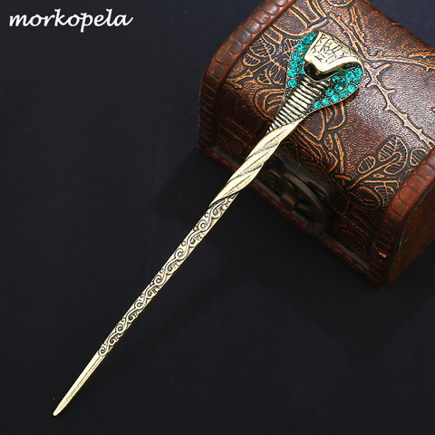 Morkopela Snake Hair Stick Jewelry Vintage Rhinestone Hairpin Sticks Women Banquest Crystal Hair Pins Accessories ► Photo 1/6