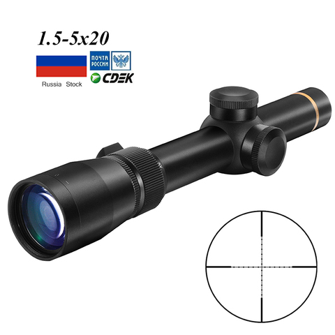 1.5-5X20 Mil-dot Reticle Sight Rifle scope Tactical Riflescopes Hunting Scope Sniper Gear For Rilfe Air Gun ► Photo 1/6