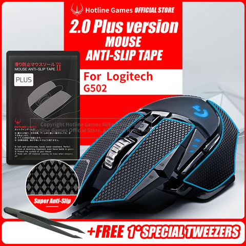 Hotline Games 2.0Plus Mouse Anti-Slip Grip Tape for Logitech G502 / G502 Wireless ,Grip Upgrade,Moisture Wicking,Easy to Apply ► Photo 1/6